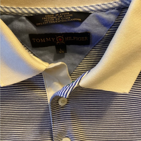 Tommy Hilfiger striped polo-SZ L - Picture 4 of 4